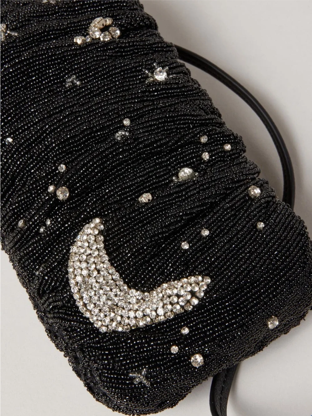 STAUD Black Beaded Bean Bag